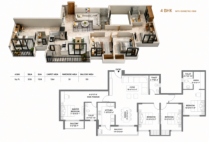 4BHK FLOOR PLAN