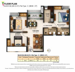 3 BHK FLOOR PLAN