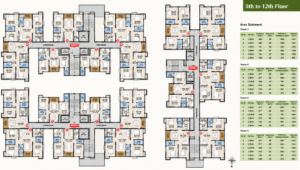 5th to 12th Floor Plan