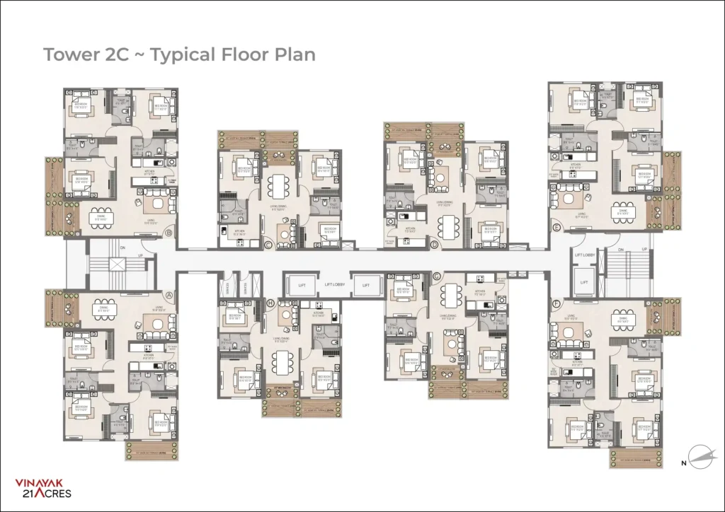 Typical 2C Floor plan