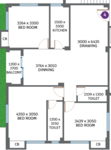 3 Bhk Floor Plan
